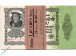 1 Bündel Banknoten 20 x  50.000 Reichsmark von 1922, 20 Stück mit original Banderole, DEU-90 a , Ros 79 , P 79 , fortlaufend , kassenfrisch , Inflation