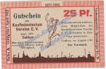 Cottbus , Notgeld 25 Pfennig Schein -A- in kfr. M-G 243.1 Brandenburg 1921 Seriennotgeld