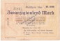 Ahrweiler , Banknote 20.000 Mark Schein in gbr. Keller 20.a , Rheinland 1923 Grossnotgeld - Inflation