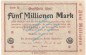 Ahrweiler , Notgeld 5 Million Mark -schwarz- in f-kfr. Keller 28.a.45 , Rheinland 1923 Grossnotgeld Inflation