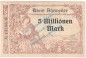 Ahrweiler , Notgeld 5 Million Mark -schwarz- in gbr. Keller 28.a.45 , Rheinland 1923 Grossnotgeld Inflation