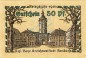 Ansbach , Notgeld 50 Pfennig Schein unc-kfr. Ti.0160.15.15 , Bayern 1918 Verkehrsausgabe