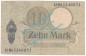 Banknote , 10 Mark Schein in gbr. DEU-53.b, P.64, Kaiserreich 1906 Reichsschuldenverwaltung