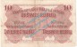 Banknote , 10 Rubel Schein Posen 1916 in gbr. EWK-37 , Kaiserreich - WW1 Russland 1916-1918