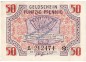 Banknote , 50 Pfennig Schein in kfr. FBZ-6, Ros.213, S.1006 , Rheinland Pfalz , Französische Besatzungszone 1947 -Z-