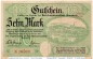 Banknote Annaberg , 10 Mark Schein in gbr. E , Geiger 017.04 von 1918 , Sachsen Großnotgeld