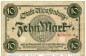 Banknote Aschaffenburg , 10 Mark Schein in gbr. Geiger 022.02 , o.D. Bayern Großnotgeld