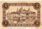 Banknote Aschaffenburg , 5 Mark Schein in kfr. E , Geiger 022.01 , o.D. Bayern Großnotgeld