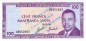 Banknote Burundi , 100 Francs Schein -Prince Rwagasore- von 1988 in unc - kfr