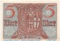 Eisenach , Notgeld 5 Mark Schein in kfr. Geiger 121.01 , Thüringen 1918 Grossnotgeld