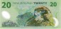 Banknote Neuseeland - New Zealand , 20 Dollar Schein in unc - kfr , A.Bollard