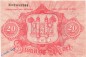 Banknote Stadt Hof , 20 Mark Schein in kfr. E , Geiger 239.06.a , 09.11.1918 , Bayern Großnotgeld