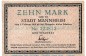 Banknote Stadt Mannheim , 10 Mark nicht entwertet in gbr. Geiger 343.02.a , o.D. Baden Großnotgeld