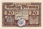 Beckum , Notgeld 50 Pfennig Schein in kfr-unc Ti.0370.10.01 , Westfalen 1918 Verkehrsausgabe