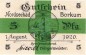 Borkum , Notgeld 5 Pfennig Schein unc-kfr. Ti.0845.05.15 , Niedersachsen 1920 Verkehrsausgabe