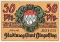 Dingolfing , Notgeld 50 Pfennig Schein unc-kfr. Ti.1385.05.05-10 , Bayern o.D. Verkehrsausgabe