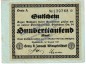 Dresden , Banknote 100.000 Mark -Jasmatzi- in gbr. Keller 1093.a , Sachsen 1923 Grossnotgeld - Inflation