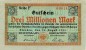 Dresden , Banknote 3 Millionen Mark Schein in gbr. Keller 1104.f , Sachsen 1923 Inflation