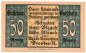 Dresden , Notgeld 50 Pfennig -Blesch- in kfr. M-G 290.1 , Sachsen o.D. Seriennotgeld