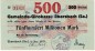 Ebersbach , Banknote 500 Millionen Mark Schein in kfr. Keller 1213.e , Sachsen 1923 Grossnotgeld Inflation