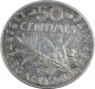 Frankreich , 50 Centimes Silbermünze 1917 --Semeuse-- ss -0181-