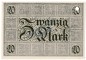 Geislingen , Banknote 20 Mark Schein in kfr.E , Geiger 170.02 , Württemberg 1918 Grossnotgeld