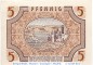 Geldschein über 5 Pfennig , Rheinland Pfalz , Alliierte Besatzung , Rosenberg 211 , Banknote vom 15.10.1947