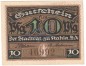 Kahla , Notgeld 10 Pfennig Scheine in kfr. Tieste 3325.05.36 , Thüringen 1920 Verkehrsausgabe