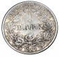 Kaiserreich , Silbermünze 1 Mark von 1907 A -gr. Adler- J.17 ss -0607-