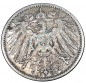 Kaiserreich , Silbermünze 1 Mark von 1907 A -gr. Adler- J.17 ss -0607-