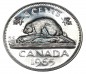 Kanada , Silber Münze 5 Cent 1965 --Queen Elisabeth II.-- vz , -0164-