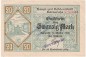 Karlsruhe , Banknote 20 Mark Schein in kfr.E , Geiger 263.04 , Baden 1918 Grossnotgeld