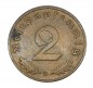 Kursmünze Drittes Reich , 2 Pfennig Stück 1939 D , ss-vz , J.362 -0600-Kursmünze Drittes Reich , 2 Pfennig Stück 1939 D , ss-vz , J.362 -0600-