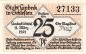 Landeck , Notgeld 25 Pfennig Schein unc-kfr. Ti.3825.10.20 , Schlesien 1921 Verkehrsausgabe