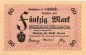 Lennep , Banknote 50 Mark Schein f-kfr. Geiger 315.09.b , Rheinland 1918 Grossnotgeld