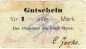 Mewe , Notgeld 1 Mark Schein in gbr.E , Diessner 233.3.b , Westpreussen o.D. Notgeld 1914-15