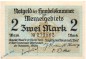 Notgeld , 2 Mark Schein in kfr. Memel , MEM-3.a-b , Rosenberg 848 , P 3 , vom 22.02.1922 , deutsche Nebengebiete