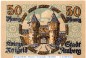 Notgeld Amberg , 50 Pfennig Schein in kfr. Tieste 0105.25.01 , von 1919 , Bayern Verkehrsausgabe