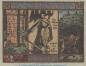 Notgeld Bergwart Artern 45.10 , 50 Pfennig -Papier grün- in kfr. von 1921 , Thüringen Seriennotgeld