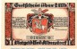 Notgeld Bad Albersdorf , 2 Mark Schein , Mehl Grabowski 9.1 , von 1922 , Schleswig Holstein Seriennotgeld