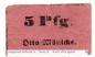 Notgeld Gerbstedt , O. Mönicke 5 Pfennig Schein in gbr. Tieste 2200.40.03 , o.D. Sachsen Anhalt Verkehrsausgabe