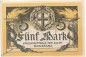 Notgeld Konstanz ,  5 Mark Schein in kfr. E , Geiger 292.01 , Nov. 1918 , Baden Großnotgeld 