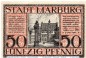 Notgeld Marburg , 50 Pfennig Schein Reihe IV in kfr. Tieste 4365.05.15 , von 1918 , Hessen Verkehrsausgabe