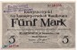 Notgeld Maulbronn , 5 Mark Schein in kfr. E , Geiger 352.01.a , 31.12.1918 , Württemberg Großnotgeld