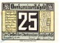 Notgeld Oberbarnim , 25 Pfennig Schein in kfr. Mehl Grabowski 993.1.b , von 1921 , Brandenburg Seriennotgeld