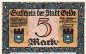 Notgeld Oelde , 5 Mark Schein o. Wz. in kfr. Mehl Grabowski 1007.3 , von 1921 , Westfalen Seriennotgeld