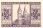 Notgeld Paderborn , Kirchenkasse , 75 Pfennig Schein in kfr. Mehl Grabowski 1042.1 , von 1921 , Westfalen Seriennotgeld