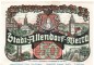 Notgeld Stadt Allendorf 12.1 , 50 Pfennig Schein Serie 1 in kfr. o.D. Hessen Seriennotgeld