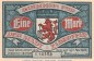 Notgeld Stadt Elberfeld 324.1 , 1 Mark Schein Nr.5 -blau- in kfr. von 1920 , Westfalen Seriennotgeld