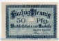 Lübeck , Notgeld 50 Pfennig Schein in kfr. Tieste 4250.20.01 , Schleswig Holstein 1917 Verkehrsausgabe